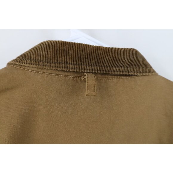 Vintage 90s American Eagle Outfitters Mens Large Flannel Lined Chore Barn Jacket - Picture 14 of 16